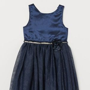 NEW! H&M navy blue dress with tulle